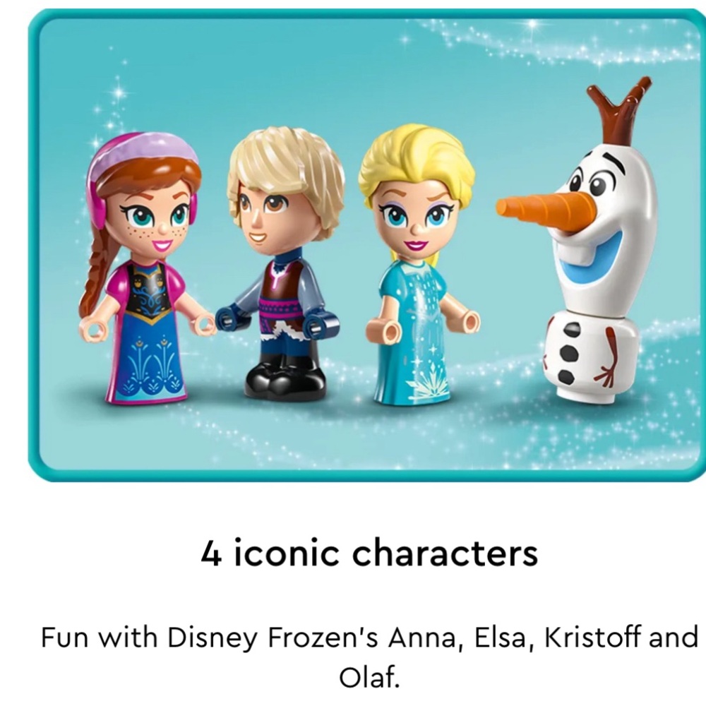 NWT Frozen Ice Castle Playset with Figures Lego Disney 43218 Retired New Ages 6+ - Picture 5 of 9